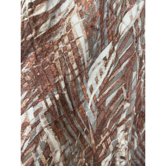 Democracy Plus Sz 20W Brown Rayon WideLeg Crop Pants Halloween Costume Grunge - Picture 11 of 12